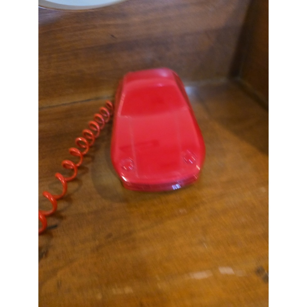 Vintage 1985 Telephone Dialfone Red Sport Car Auto Novelty RC22 Phone Hong Kong - Picture 4 of 9